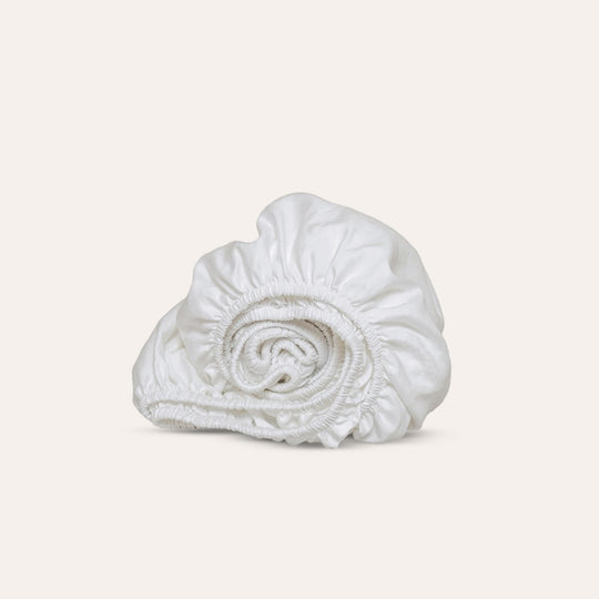 Classic Fitted Sheet in White banner