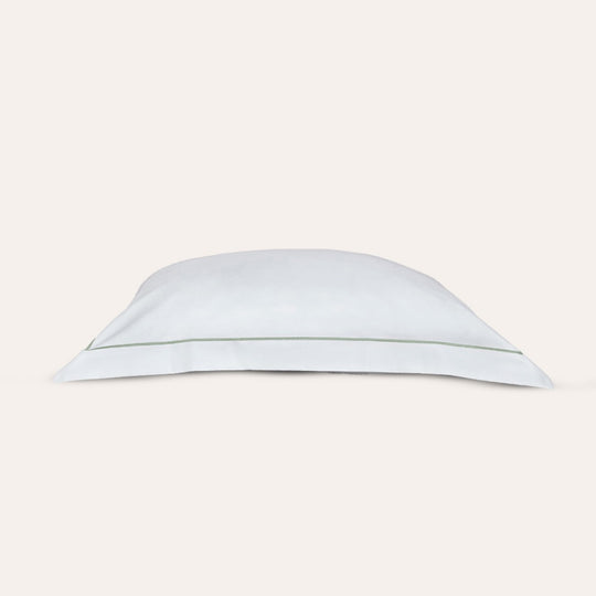 Serene Euro Sham Stitch in Sage banner