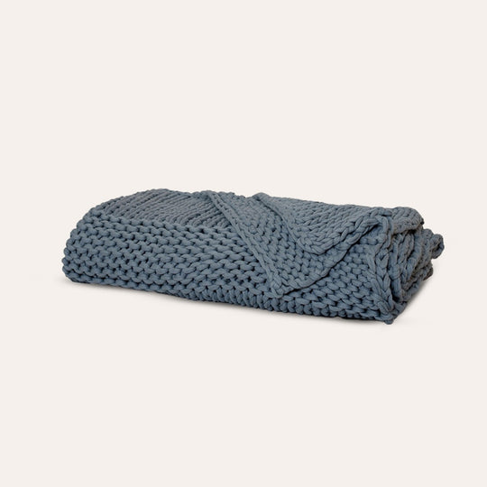 Still Handmade Throw Blanket- Mist banner