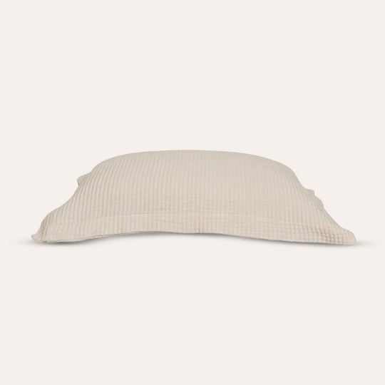 Murmur Euro Sham in Flax banner