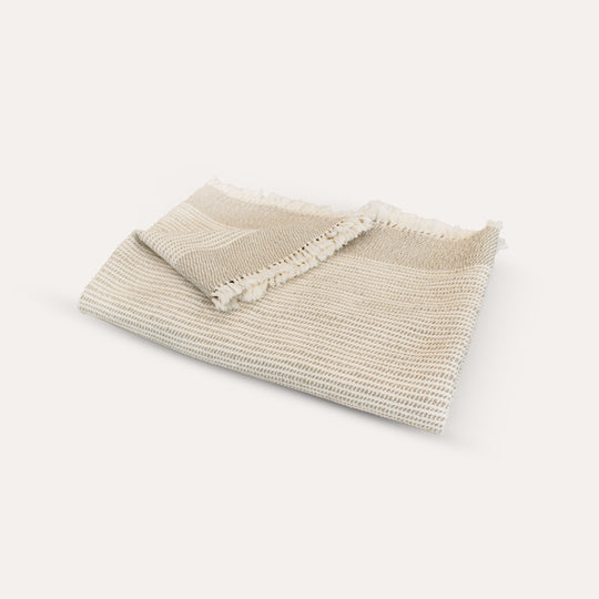 Ceremony Handwoven Throw Blanket in Riverstone banner